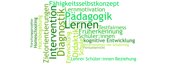 Hier werden verschiedene Begriffe aufgelistet, die in der pädagogischen Psychologie übliche Desiderate sind.