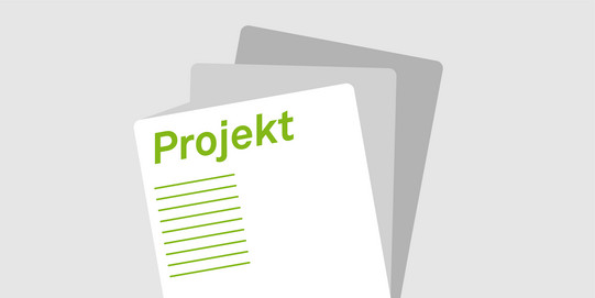 News-Icon Projektbericht Icon eines Titelblattes eines Projektberichts